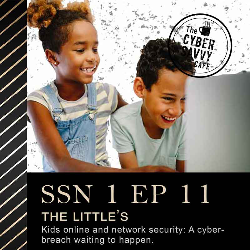 Two kids playing on the computer amidst concerns of network security.